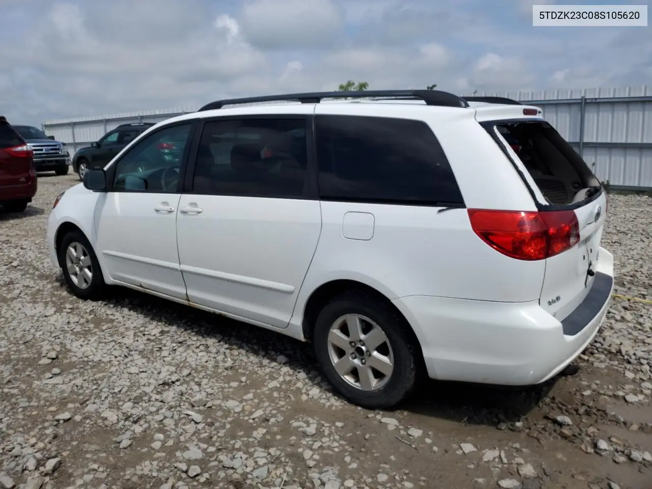 2008 Toyota Sienna Ce VIN: 5TDZK23C08S105620 Lot: 62772235