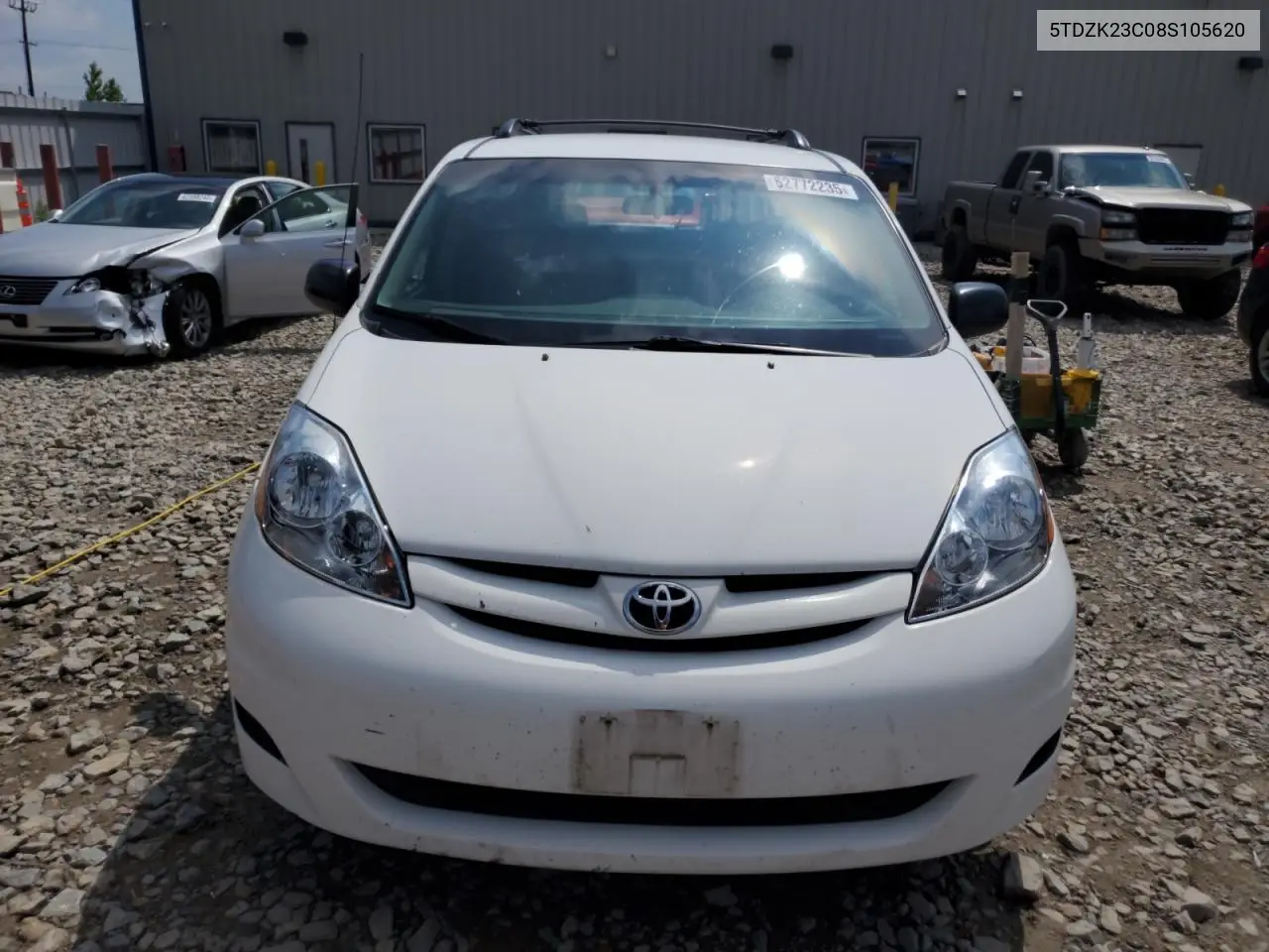2008 Toyota Sienna Ce VIN: 5TDZK23C08S105620 Lot: 62772235