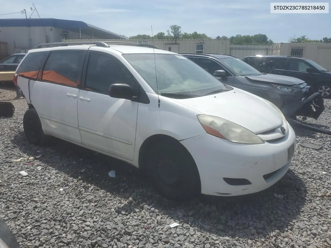 2008 Toyota Sienna Ce VIN: 5TDZK23C78S218450 Lot: 62818175