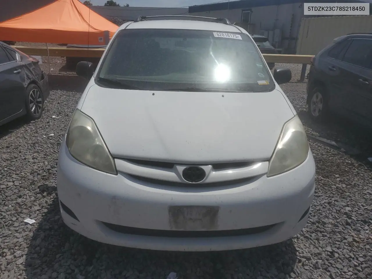 2008 Toyota Sienna Ce VIN: 5TDZK23C78S218450 Lot: 62818175