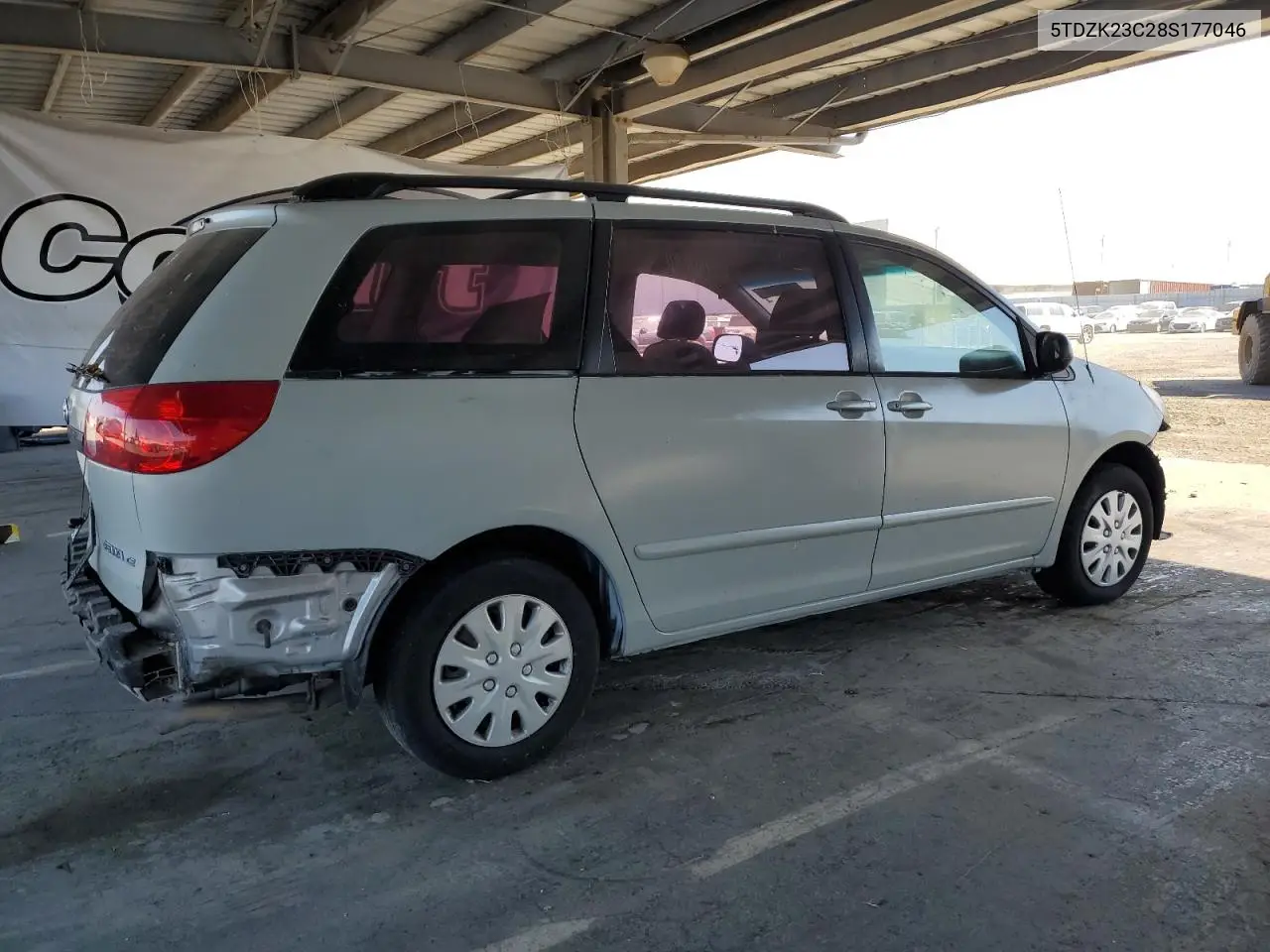 2008 Toyota Sienna Ce VIN: 5TDZK23C28S177046 Lot: 63022025