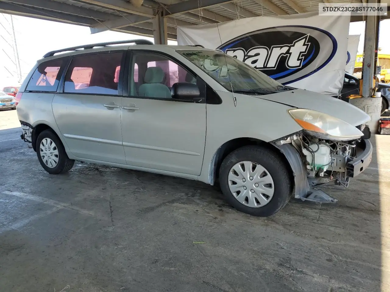 2008 Toyota Sienna Ce VIN: 5TDZK23C28S177046 Lot: 63022025