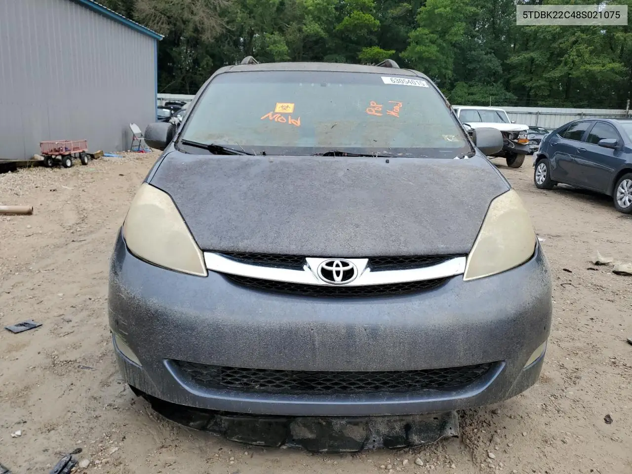 2008 Toyota Sienna Xle VIN: 5TDBK22C48S021075 Lot: 63054015