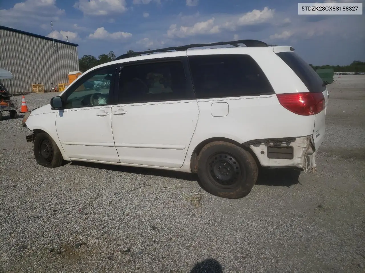 2008 Toyota Sienna Ce VIN: 5TDZK23CX8S188327 Lot: 63840645