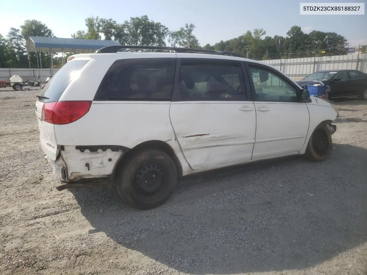 2008 Toyota Sienna Ce VIN: 5TDZK23CX8S188327 Lot: 63840645