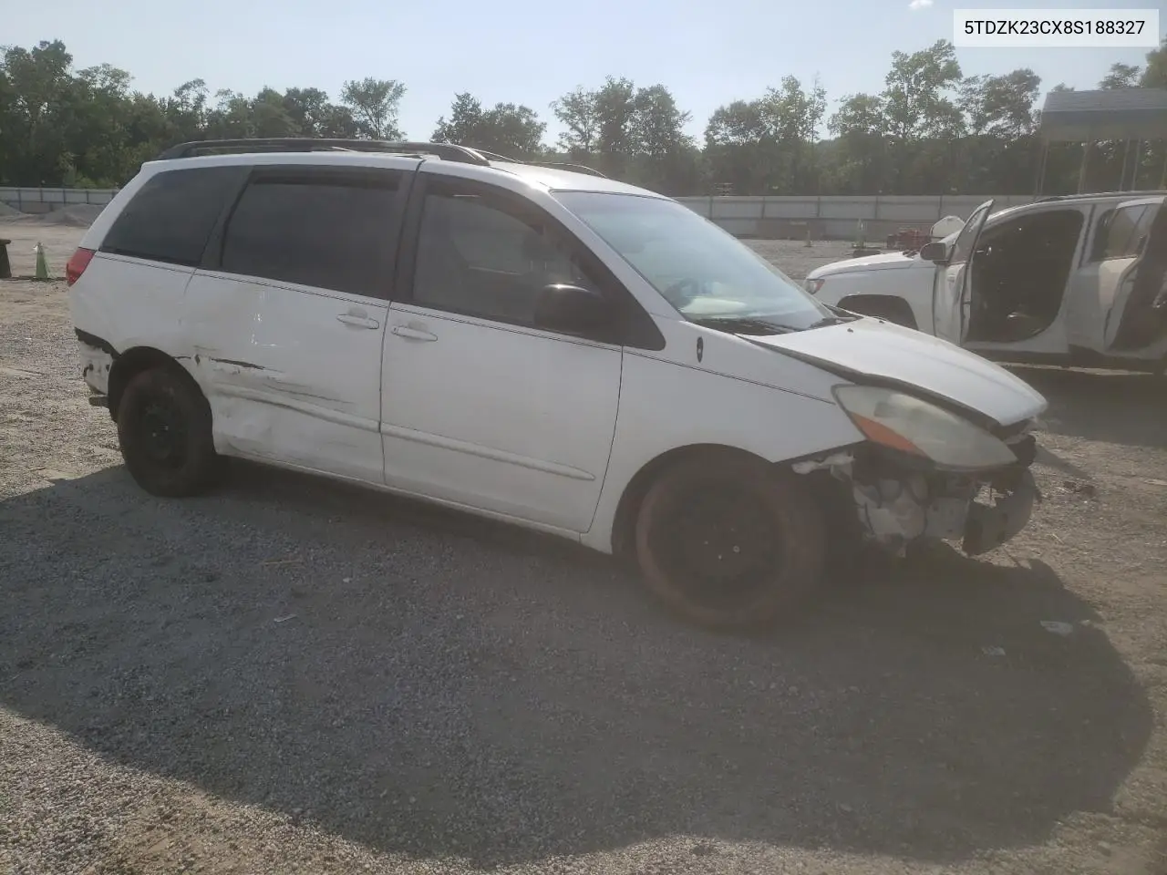 2008 Toyota Sienna Ce VIN: 5TDZK23CX8S188327 Lot: 63840645