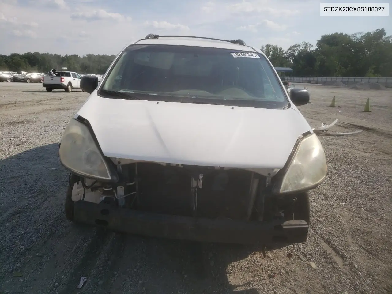 2008 Toyota Sienna Ce VIN: 5TDZK23CX8S188327 Lot: 63840645
