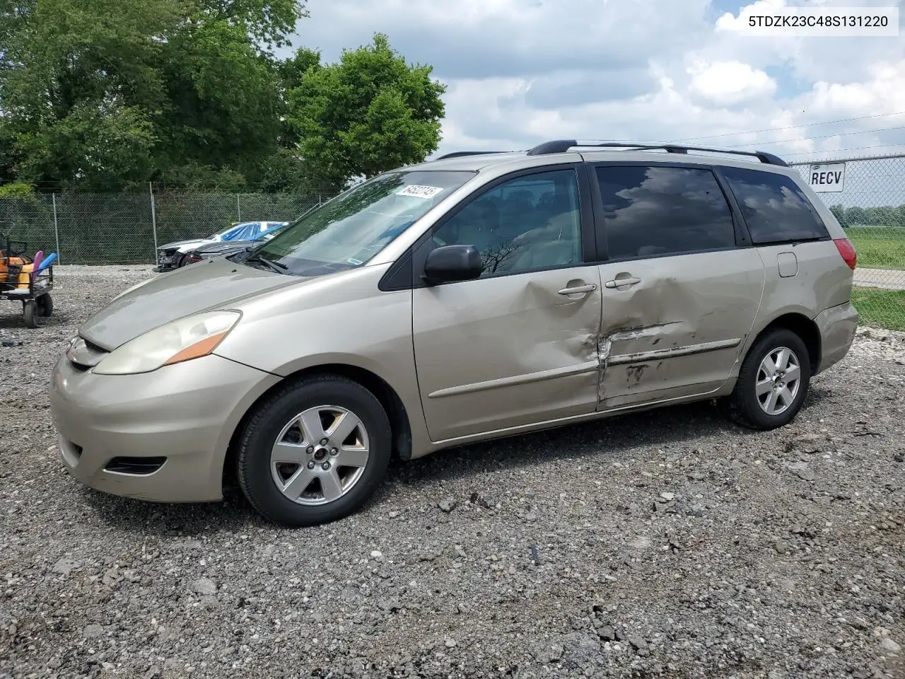 2008 Toyota Sienna Ce VIN: 5TDZK23C48S131220 Lot: 64522745