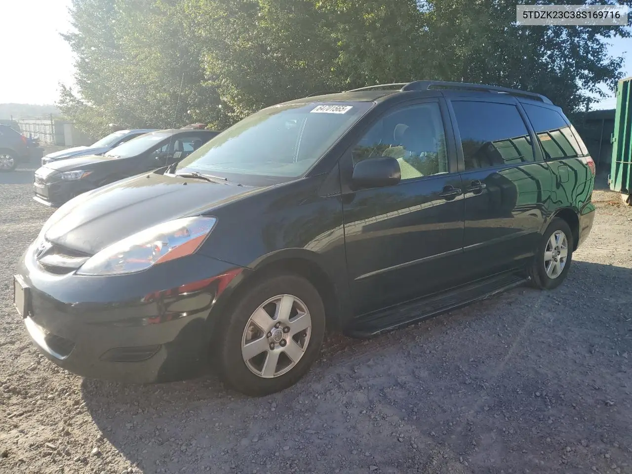 2008 Toyota Sienna Ce VIN: 5TDZK23C38S169716 Lot: 64701565