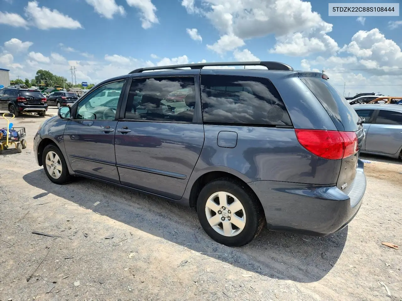 5tdzk22c88s108444 5TDZK22C88S108444 2008 Toyota Sienna Xle