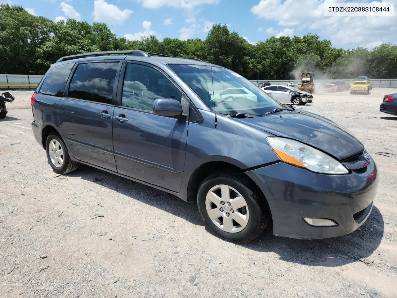 5tdzk22c88s108444 5TDZK22C88S108444 2008 Toyota Sienna Xle