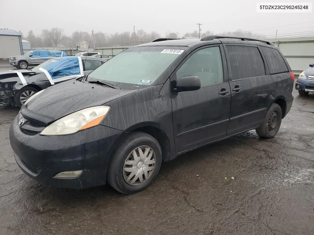 2009 Toyota Sienna Ce VIN: 5TDZK23C29S245248 Lot: 51797015