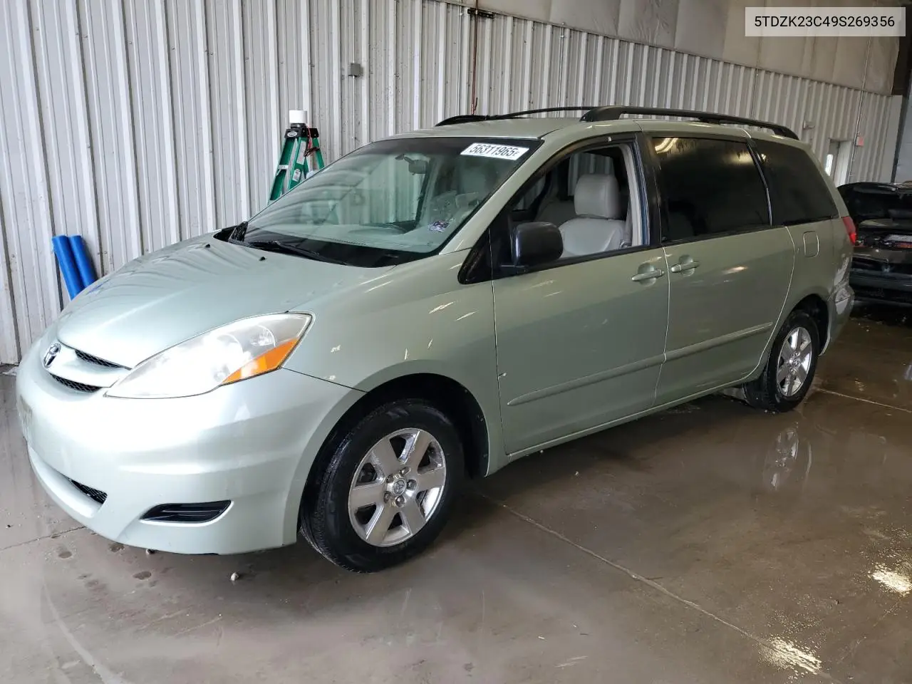 2009 Toyota Sienna Ce VIN: 5TDZK23C49S269356 Lot: 56311965