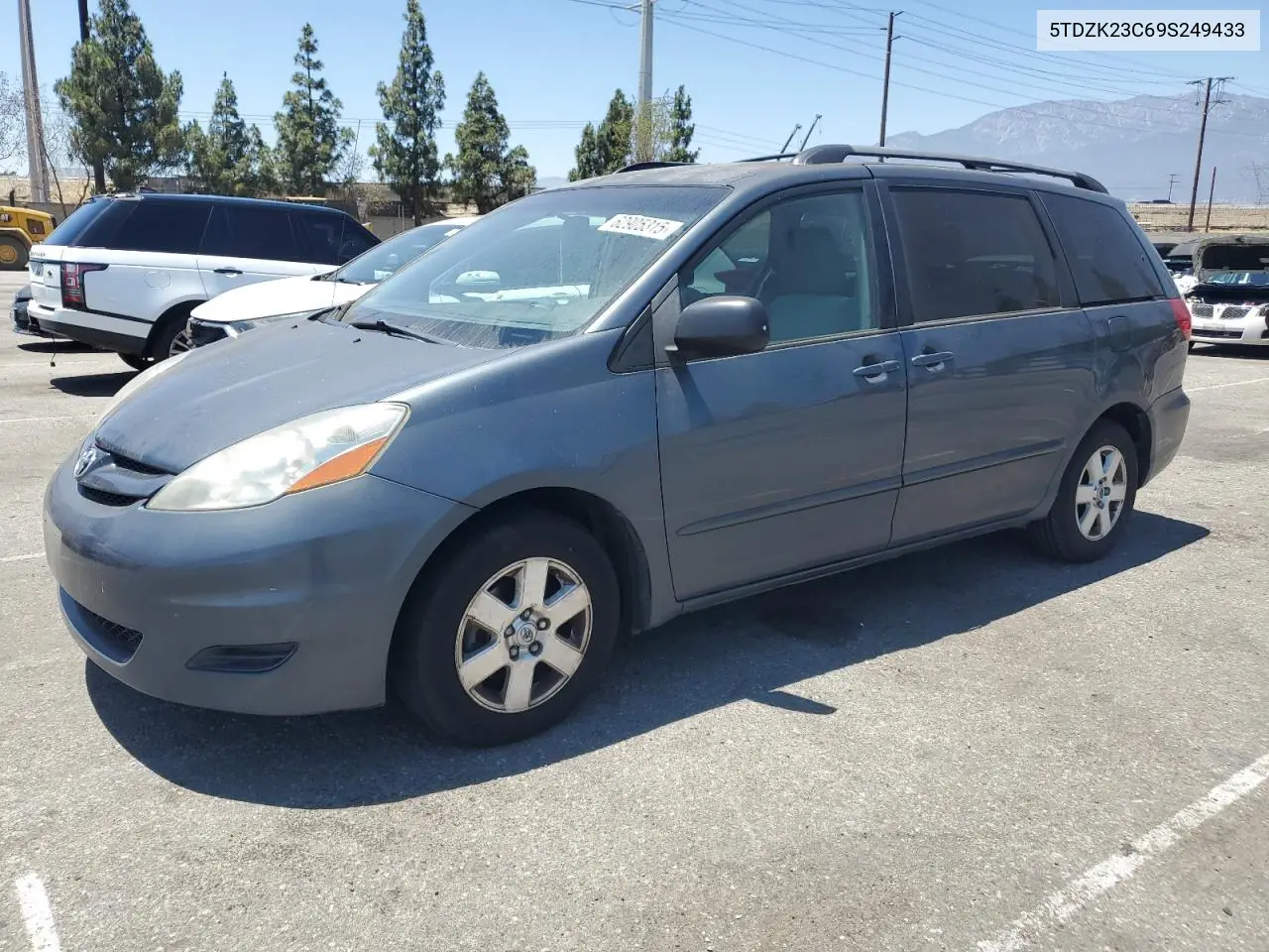 2009 Toyota Sienna Ce VIN: 5TDZK23C69S249433 Lot: 62905315