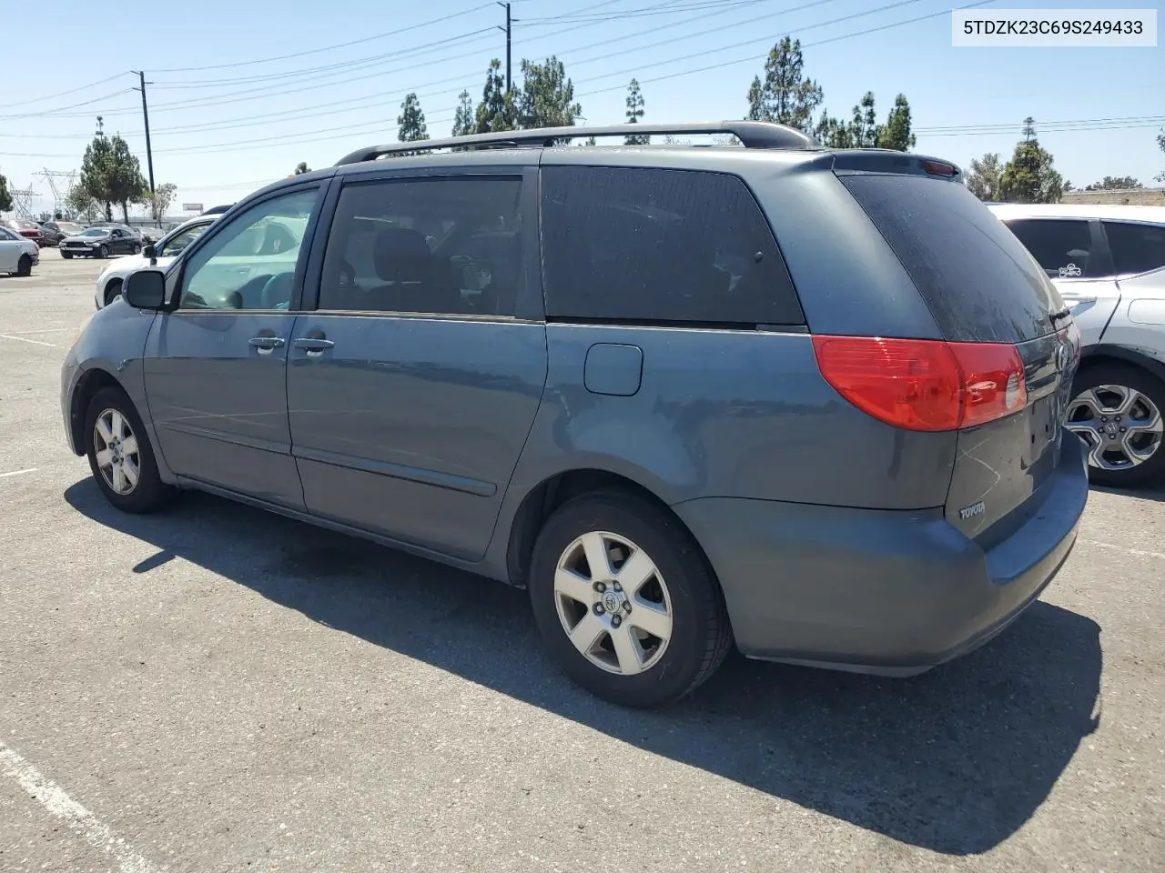 2009 Toyota Sienna Ce VIN: 5TDZK23C69S249433 Lot: 62905315