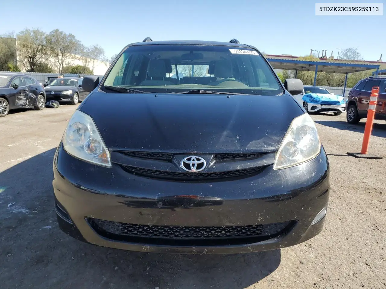 2009 Toyota Sienna Ce VIN: 5TDZK23C59S259113 Lot: 63120495