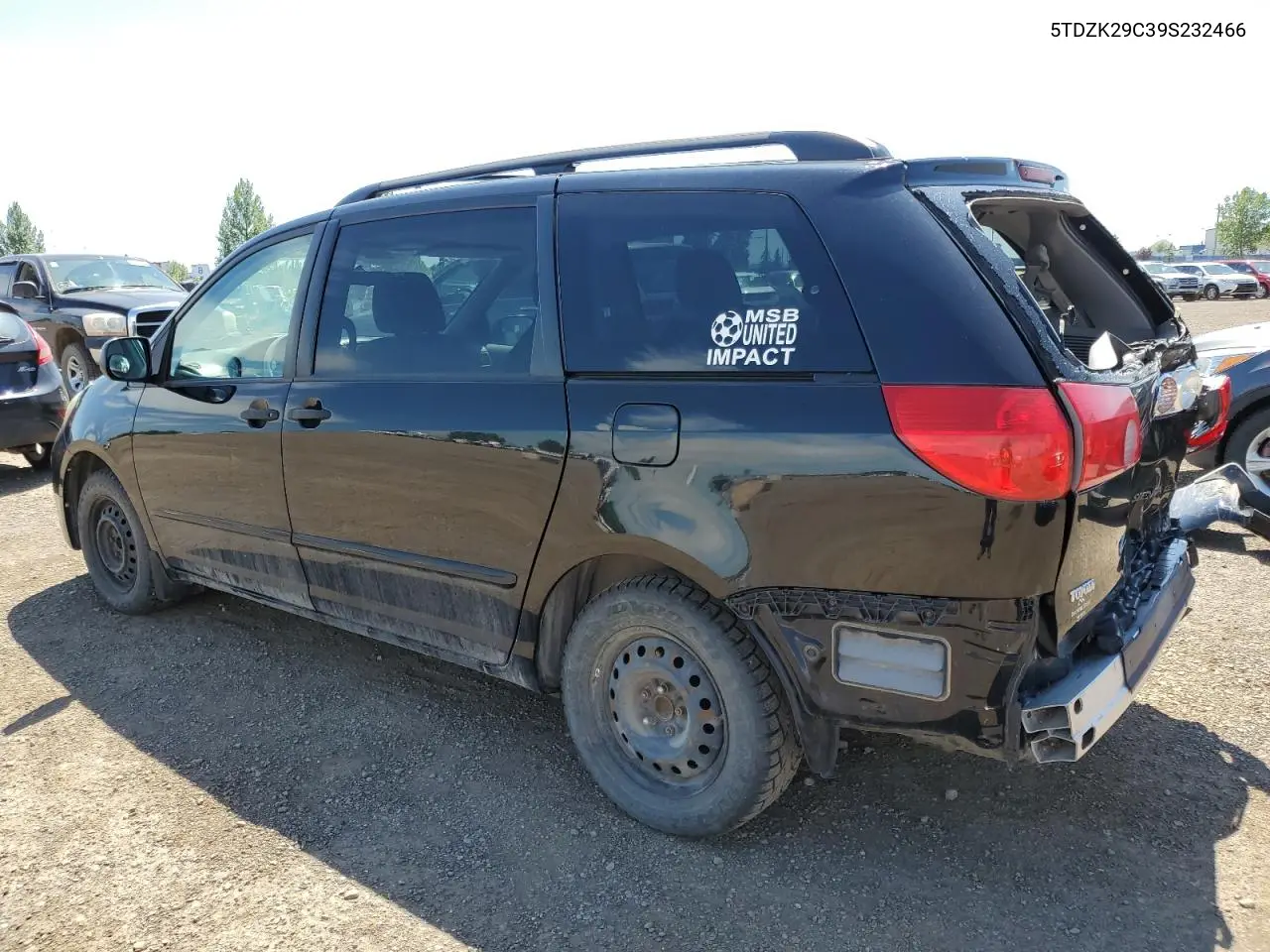 2009 Toyota Sienna Ce VIN: 5TDZK29C39S232466 Lot: 63228965