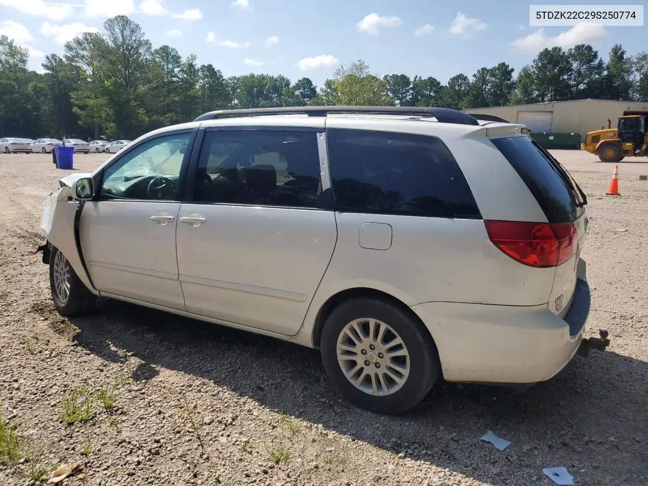 2009 Toyota Sienna Xle VIN: 5TDZK22C29S250774 Lot: 63375205