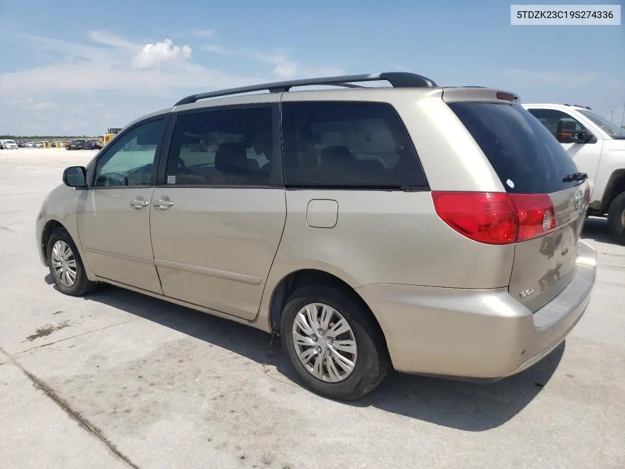 2009 Toyota Sienna Ce VIN: 5TDZK23C19S274336 Lot: 63631825
