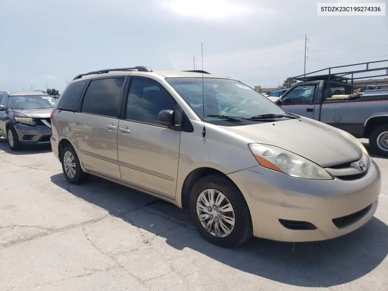 2009 Toyota Sienna Ce VIN: 5TDZK23C19S274336 Lot: 63631825