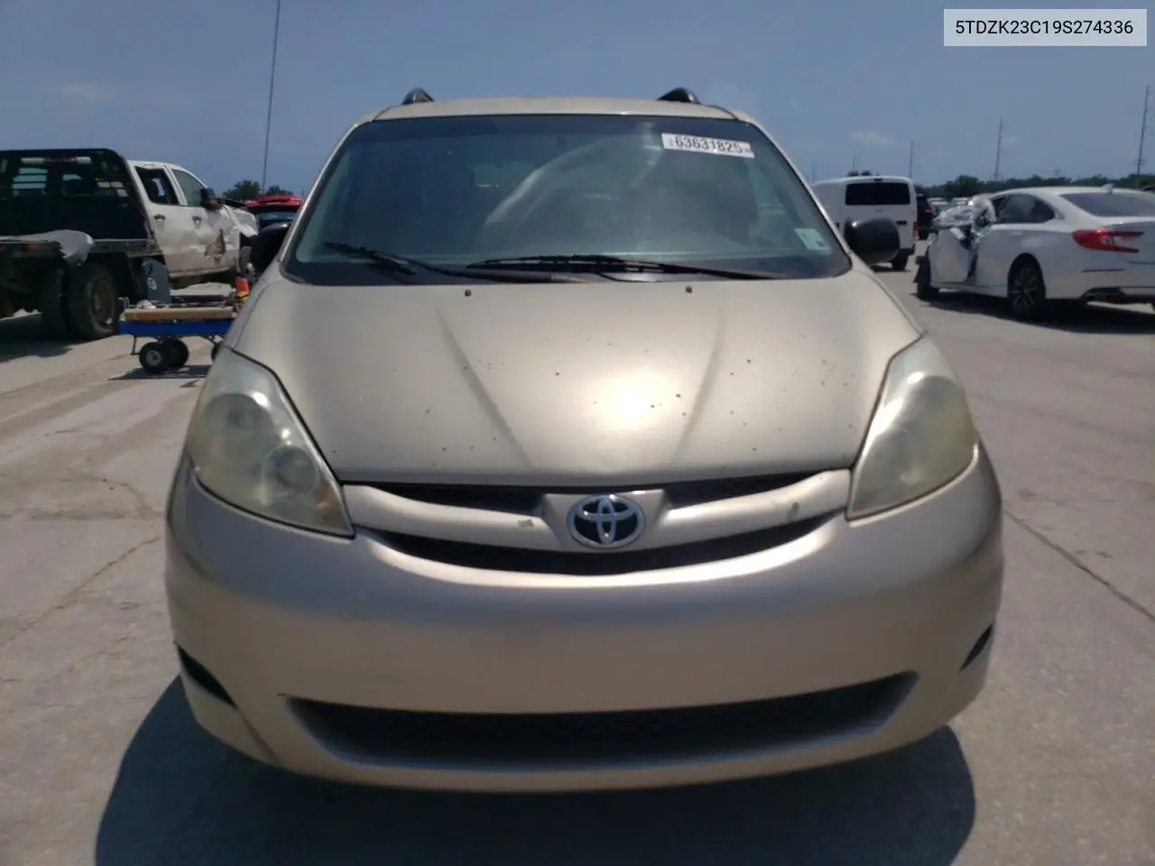 2009 Toyota Sienna Ce VIN: 5TDZK23C19S274336 Lot: 63631825