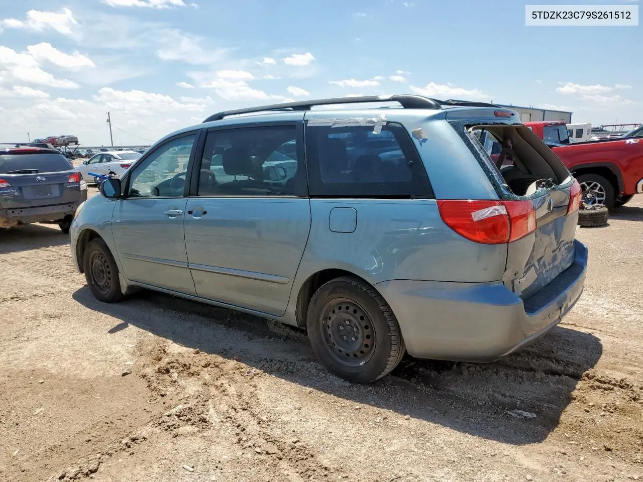 2009 Toyota Sienna Ce VIN: 5TDZK23C79S261512 Lot: 64614155