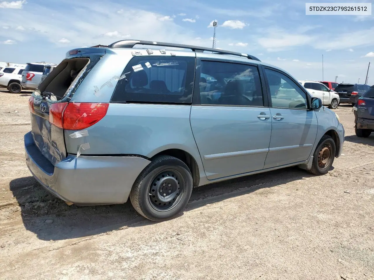 2009 Toyota Sienna Ce VIN: 5TDZK23C79S261512 Lot: 64614155