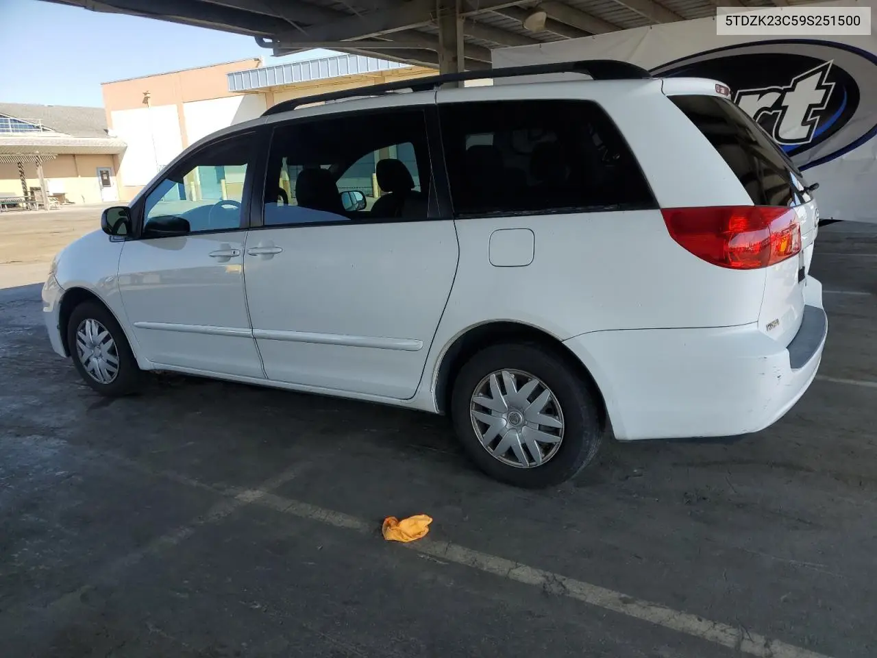 2009 Toyota Sienna Ce VIN: 5TDZK23C59S251500 Lot: 64794485