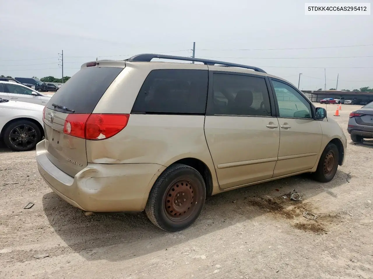 2010 Toyota Sienna Ce VIN: 5TDKK4CC6AS295412 Lot: 56913255