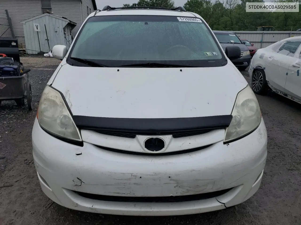2010 Toyota Sienna Xle VIN: 5TDDK4CC0AS029585 Lot: 57260965