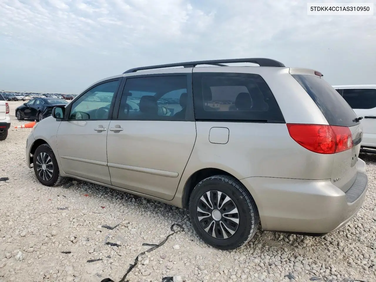 2010 Toyota Sienna Ce VIN: 5TDKK4CC1AS310950 Lot: 63157525