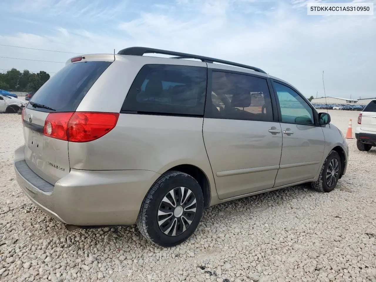 2010 Toyota Sienna Ce VIN: 5TDKK4CC1AS310950 Lot: 63157525
