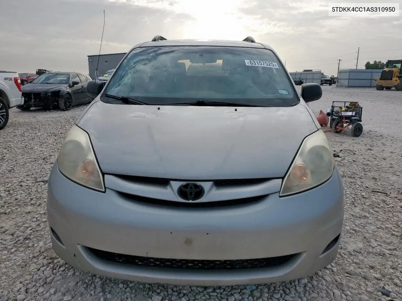 2010 Toyota Sienna Ce VIN: 5TDKK4CC1AS310950 Lot: 63157525
