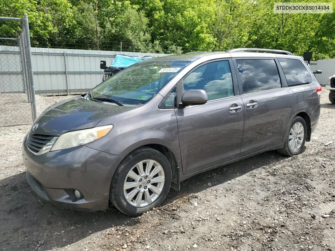 2011 Toyota Sienna Xle VIN: 5TDDK3DCXBS014134 Lot: 55124725