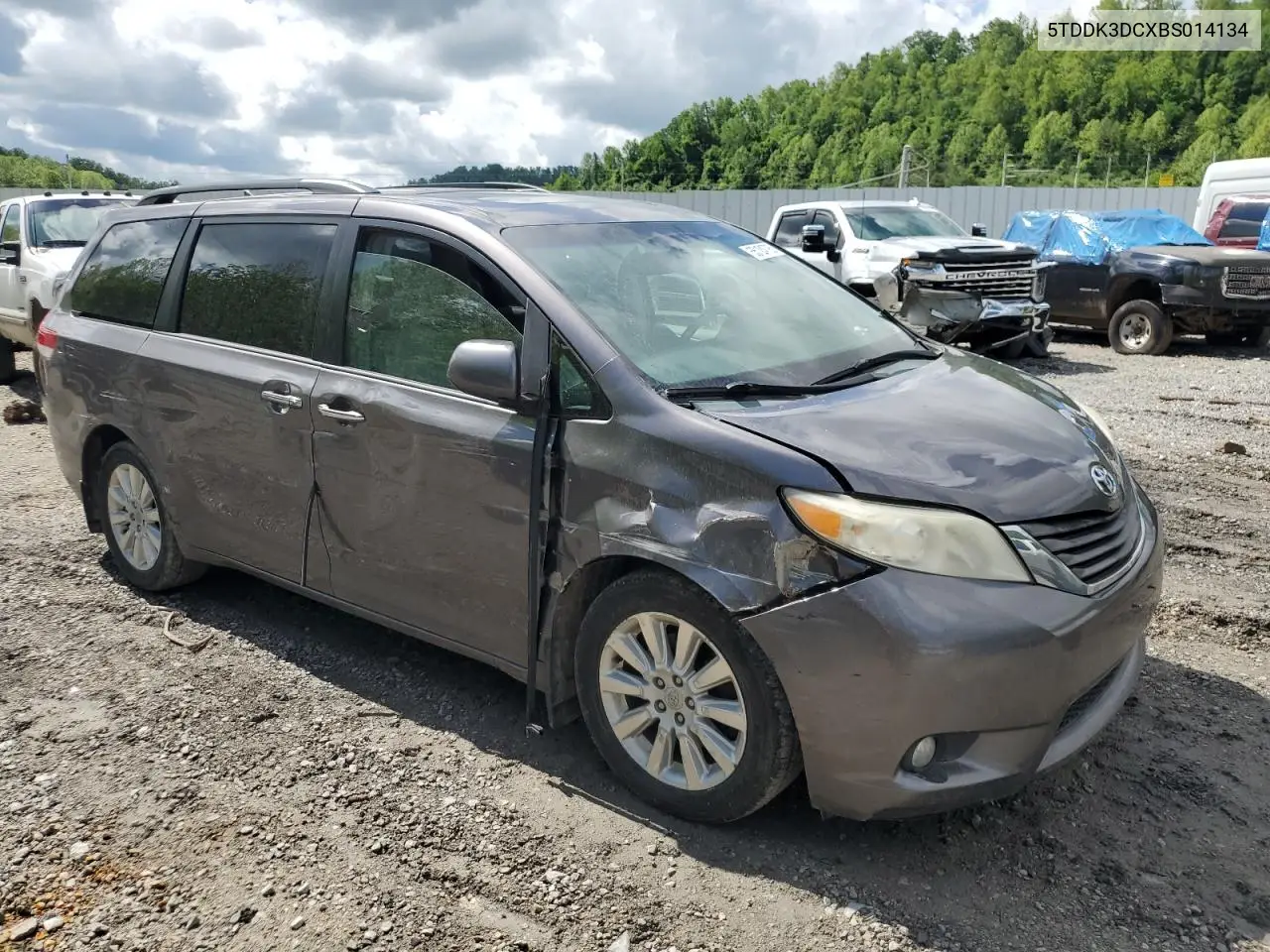 2011 Toyota Sienna Xle VIN: 5TDDK3DCXBS014134 Lot: 55124725