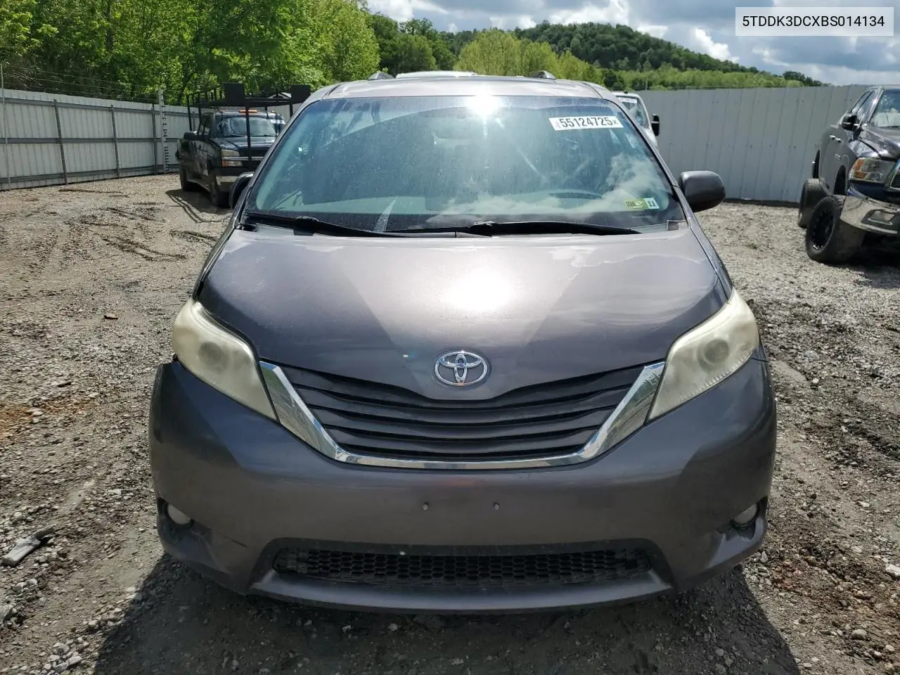 2011 Toyota Sienna Xle VIN: 5TDDK3DCXBS014134 Lot: 55124725