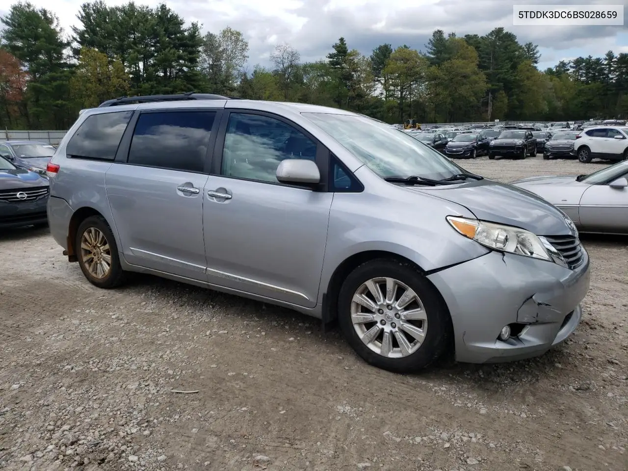 2011 Toyota Sienna Xle VIN: 5TDDK3DC6BS028659 Lot: 55182445