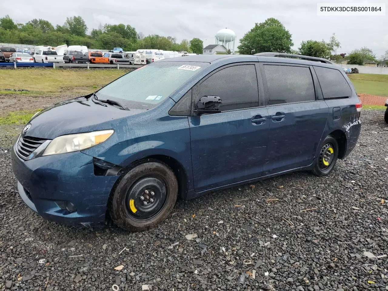 2011 Toyota Sienna Le VIN: 5TDKK3DC5BS001864 Lot: 55787955