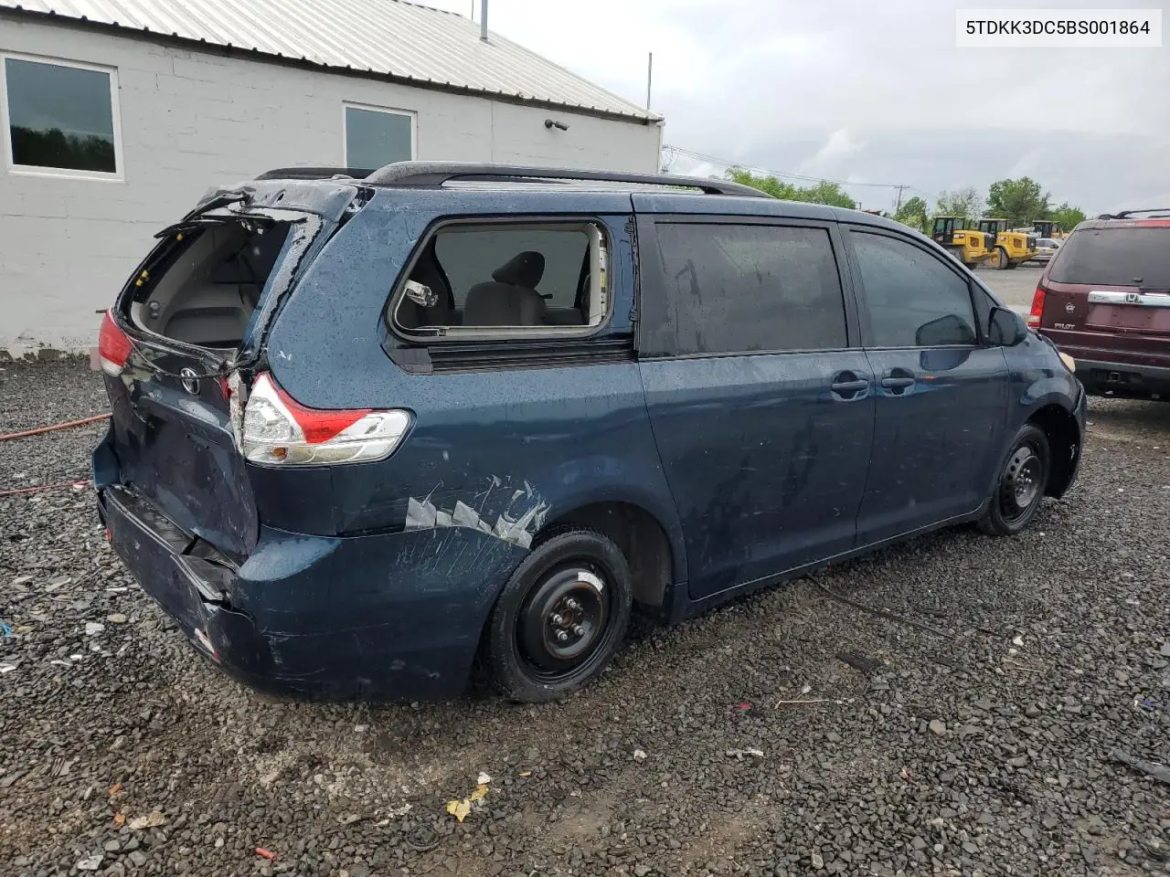 2011 Toyota Sienna Le VIN: 5TDKK3DC5BS001864 Lot: 55787955