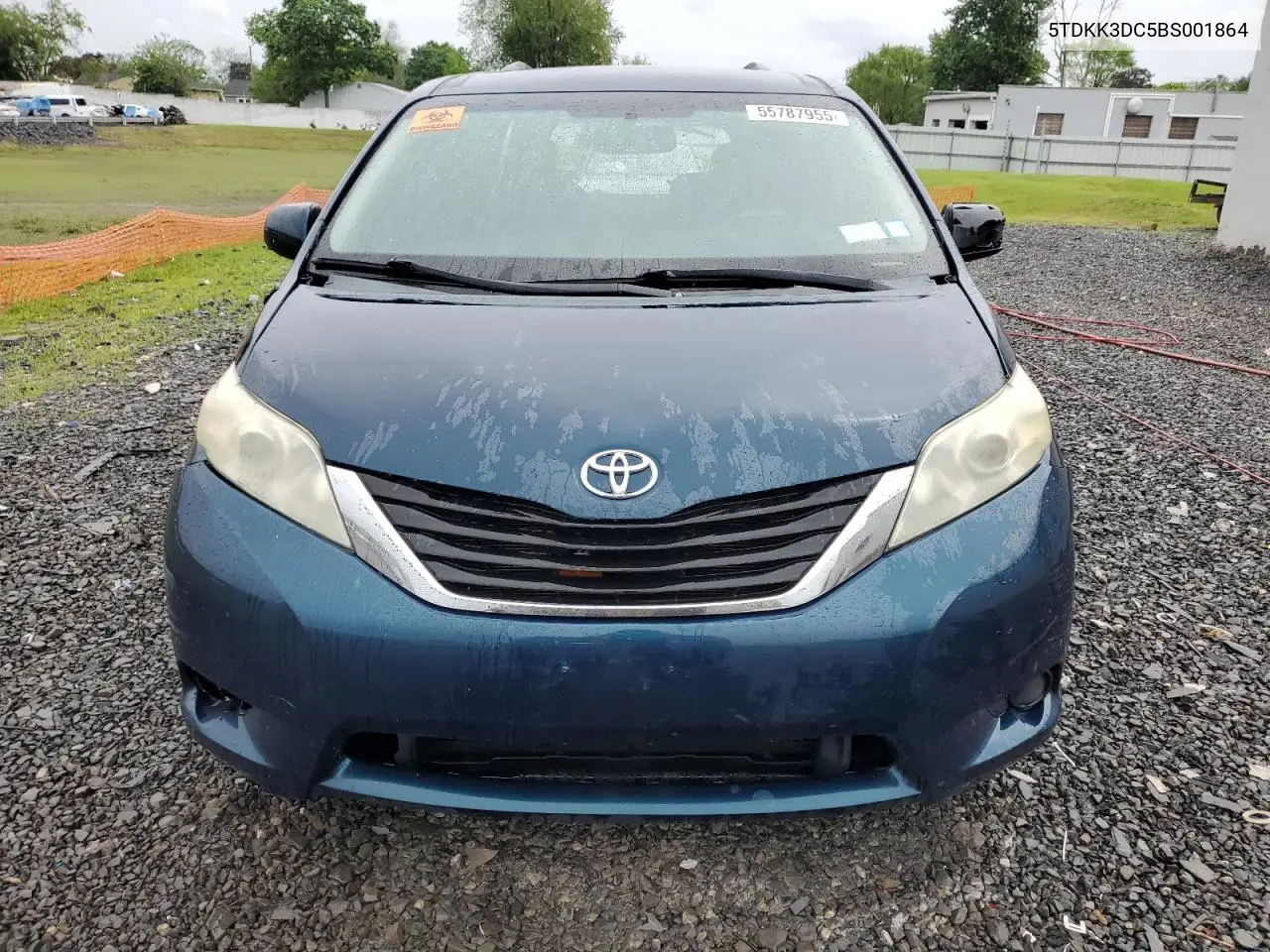 2011 Toyota Sienna Le VIN: 5TDKK3DC5BS001864 Lot: 55787955