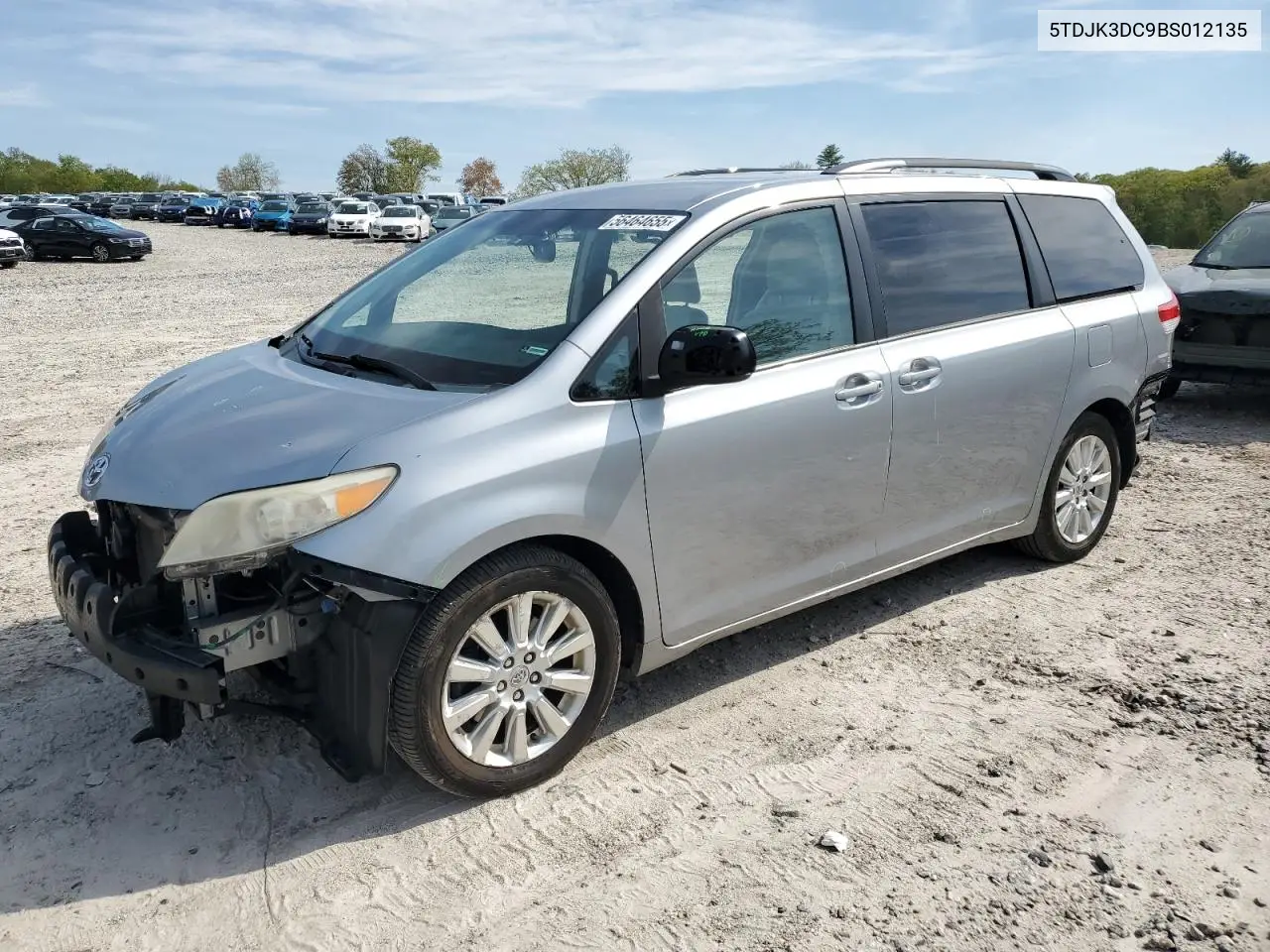 2011 Toyota Sienna Le VIN: 5TDJK3DC9BS012135 Lot: 56464655