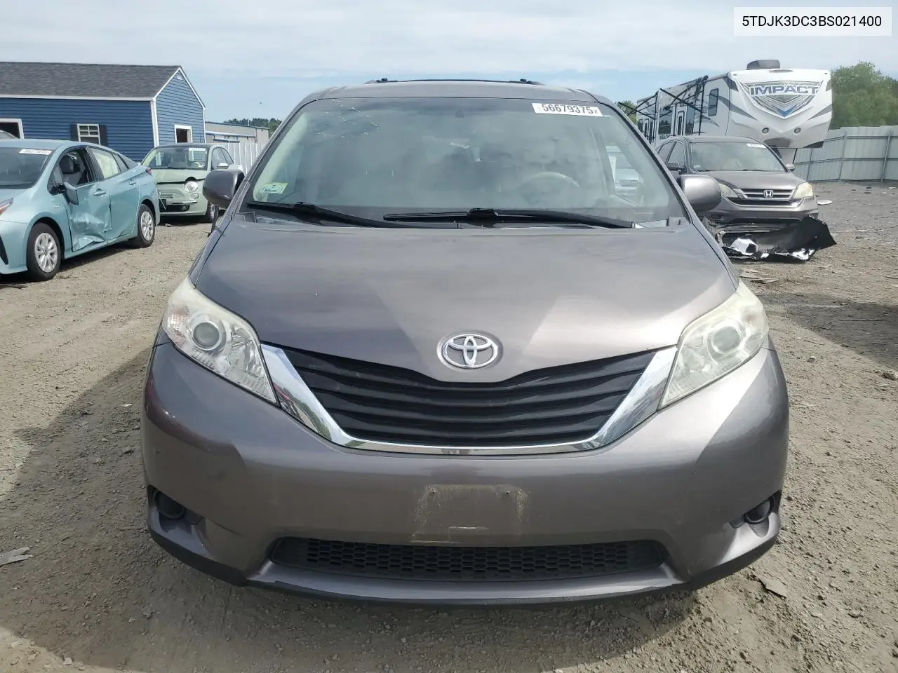 2011 Toyota Sienna Le VIN: 5TDJK3DC3BS021400 Lot: 56679375