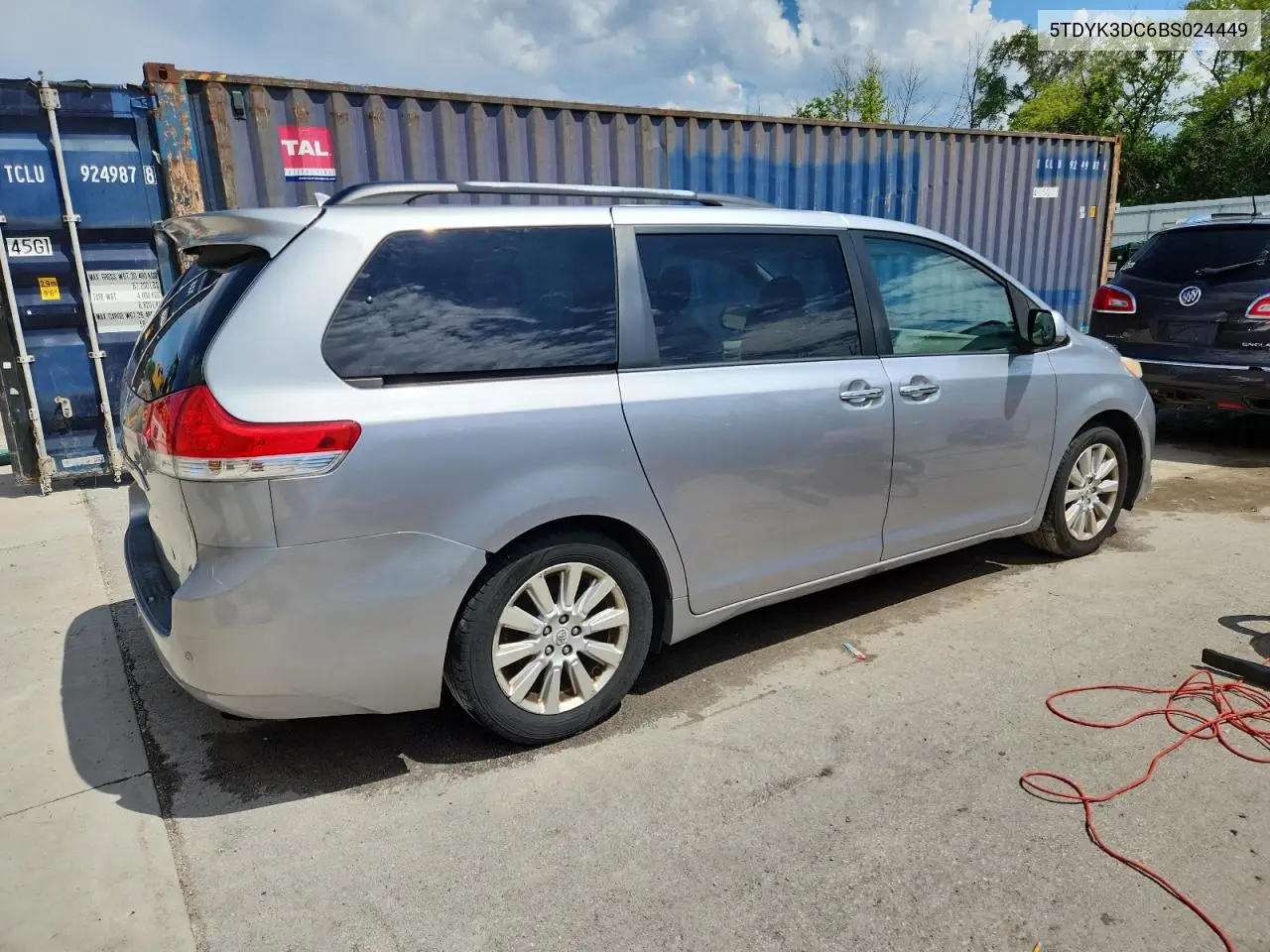 2011 Toyota Sienna Xle VIN: 5TDYK3DC6BS024449 Lot: 62478785