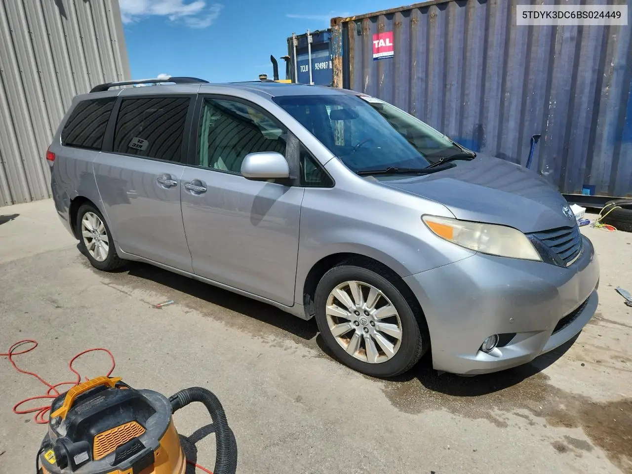 2011 Toyota Sienna Xle VIN: 5TDYK3DC6BS024449 Lot: 62478785