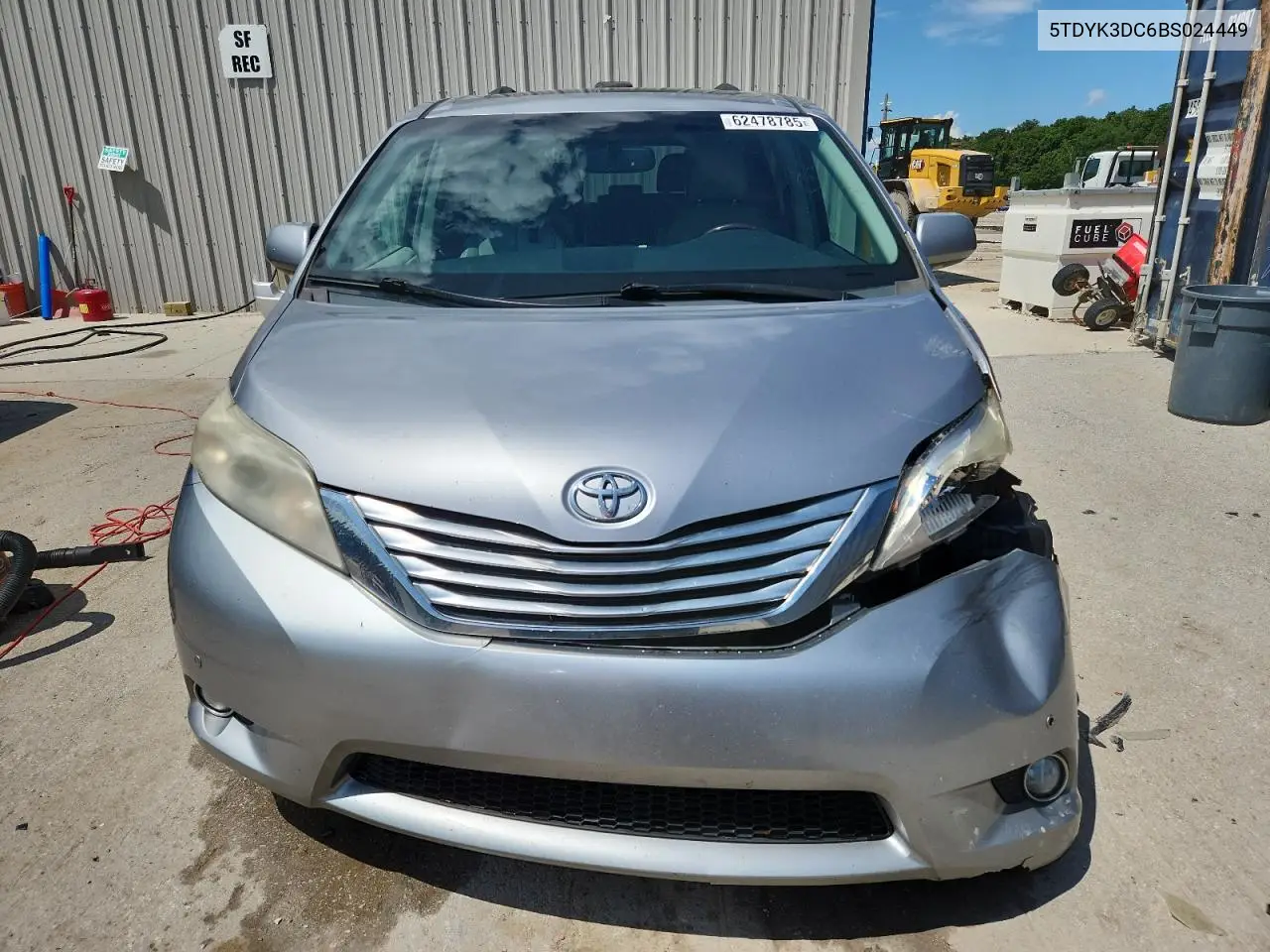 2011 Toyota Sienna Xle VIN: 5TDYK3DC6BS024449 Lot: 62478785