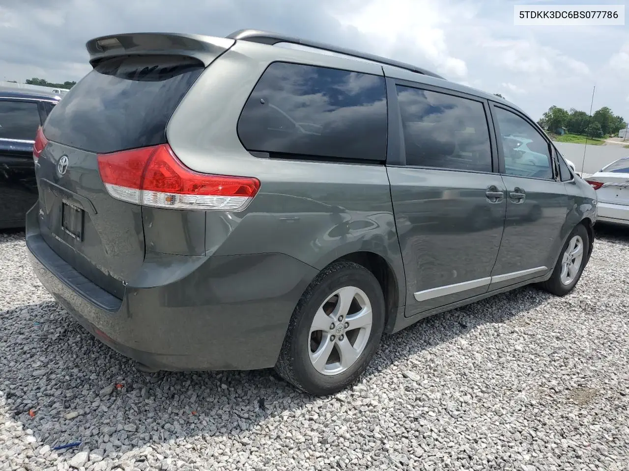 2011 Toyota Sienna Le VIN: 5TDKK3DC6BS077786 Lot: 62640645