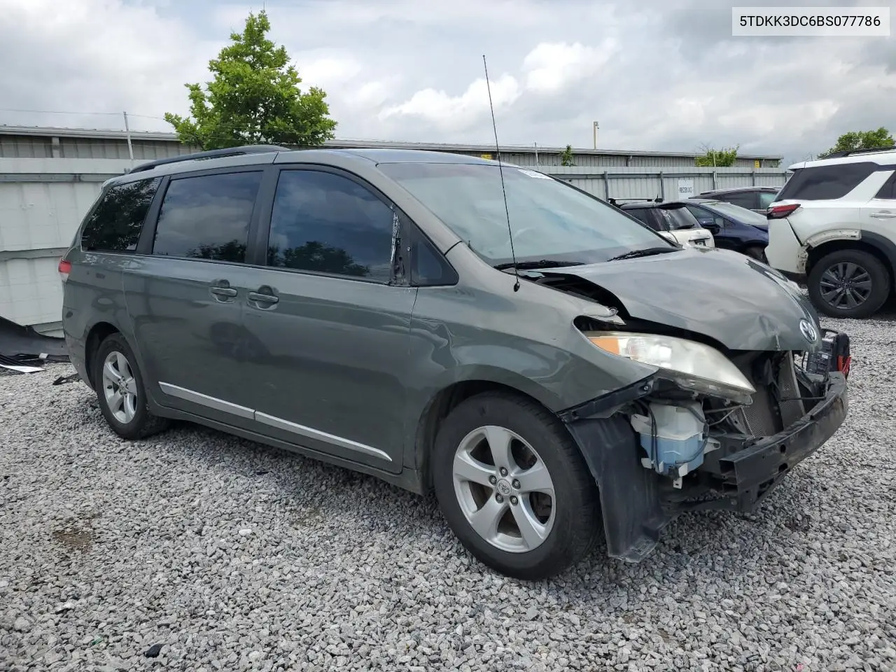 2011 Toyota Sienna Le VIN: 5TDKK3DC6BS077786 Lot: 62640645