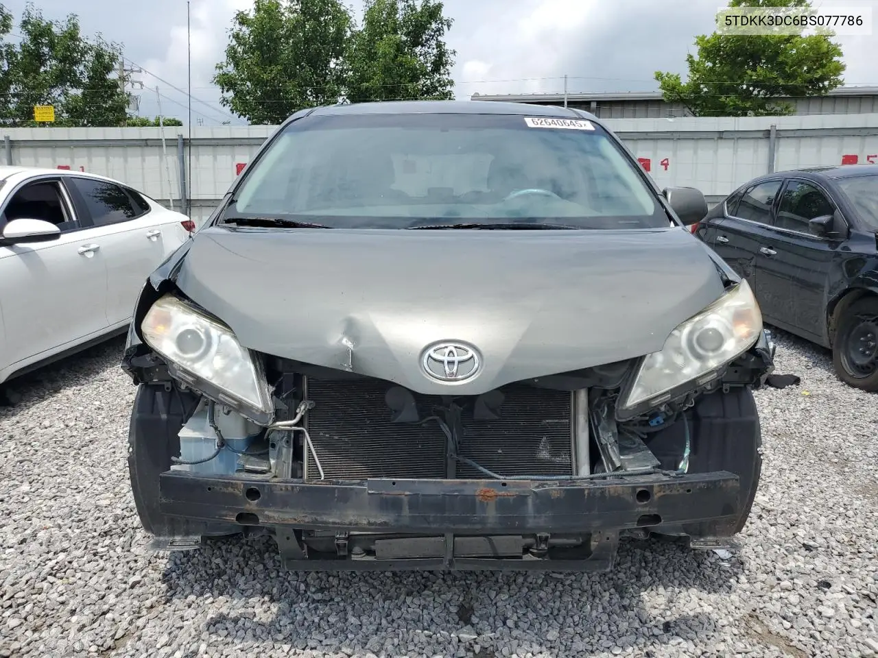 2011 Toyota Sienna Le VIN: 5TDKK3DC6BS077786 Lot: 62640645