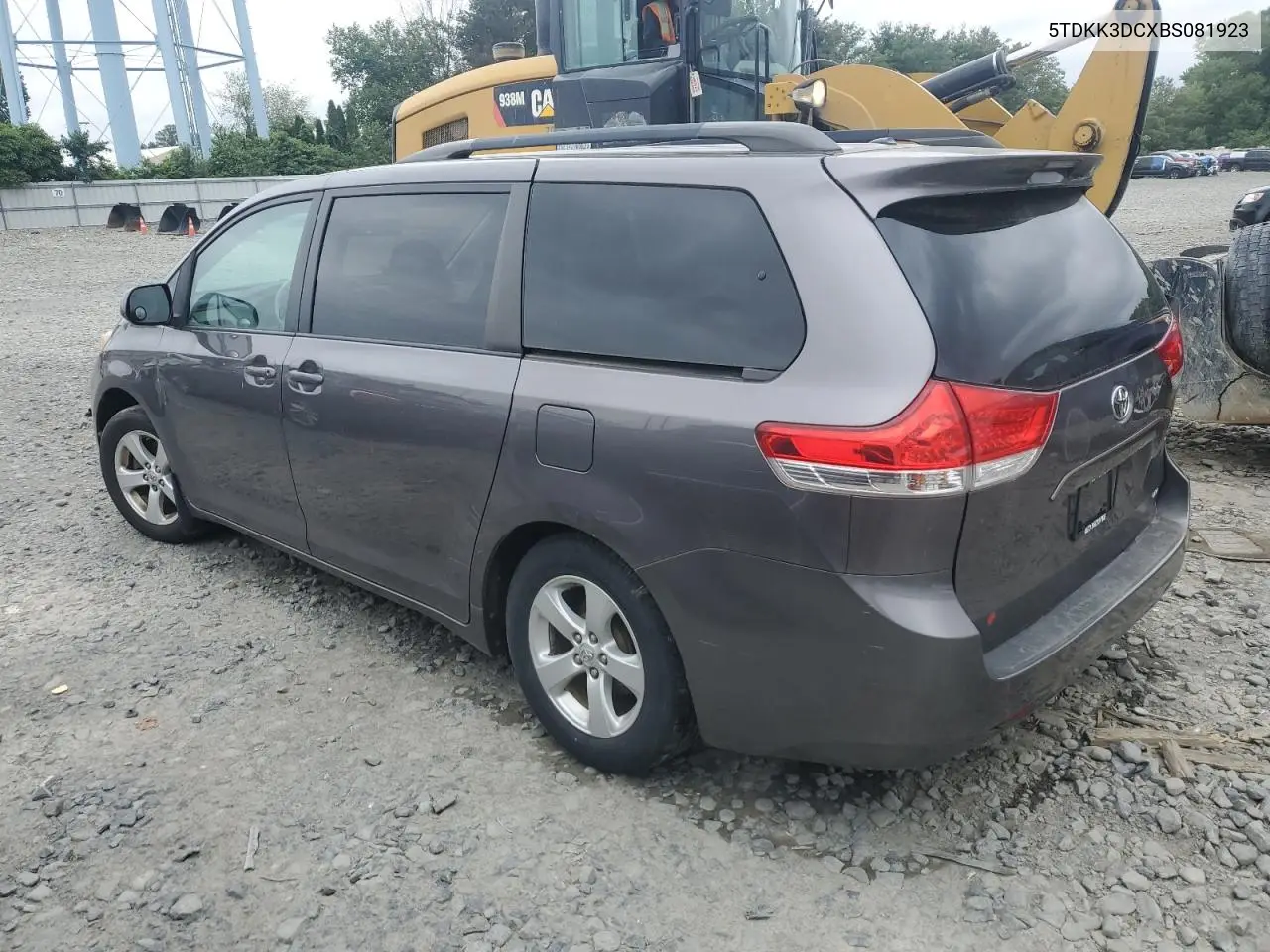 2011 Toyota Sienna Le VIN: 5TDKK3DCXBS081923 Lot: 62781695