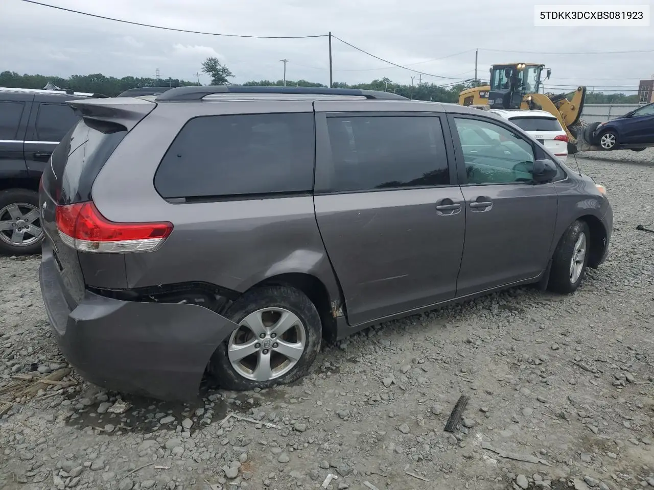 2011 Toyota Sienna Le VIN: 5TDKK3DCXBS081923 Lot: 62781695
